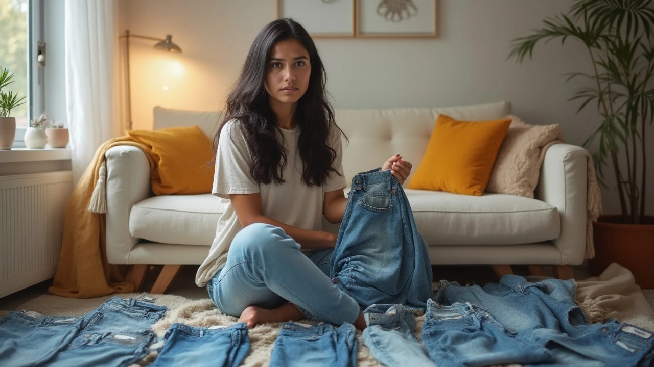 How She Styles Jeans with T-Shirts