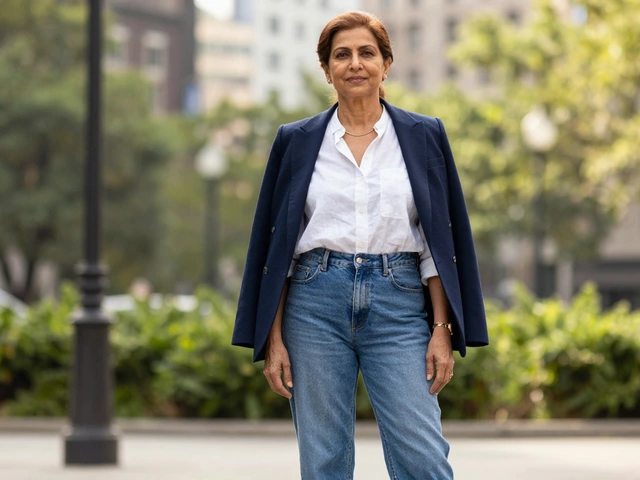 What is fashionable for a 70 year old woman? Stylish jeans and outfits