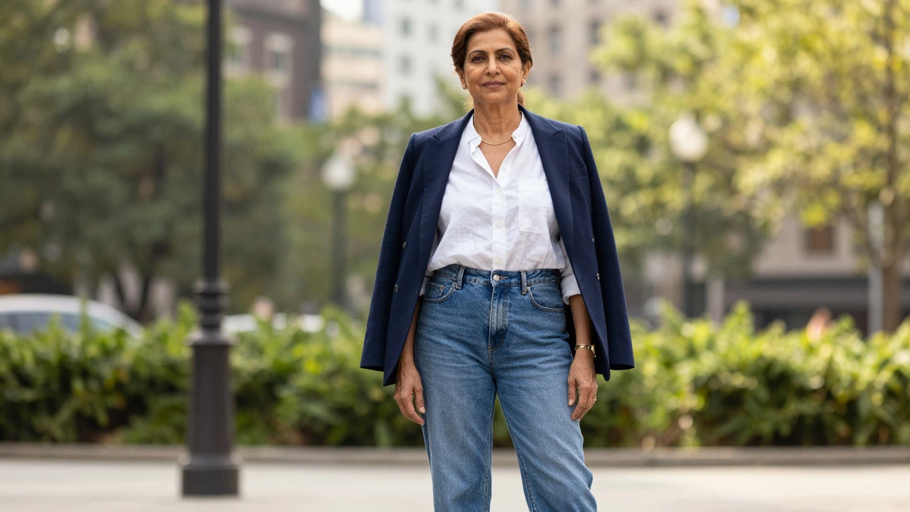 What is fashionable for a 70 year old woman? Stylish jeans and outfits
